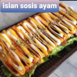 Roti Bringas Chiken Sausage ( Sosis Ayam )