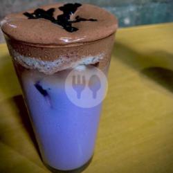 Taro Bobba With Cheese Foam