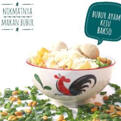 Bubur Ayam Keju Bakso