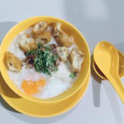 Bubur Seafood   Telur Ayam Kampung 1/2 Matang