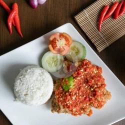 Mega Diskon 2 Paket Nasi   Ayam Geprek Sambal Uleg   Tempe Gembos