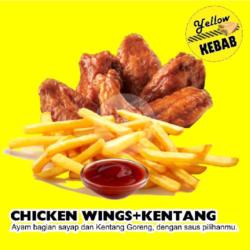 Chicken Wings   Kentang Goreng