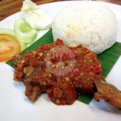 Nasi Penyetan Kepala Bebek Goreng