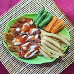 Chicken Katsu   Kentang Goreng