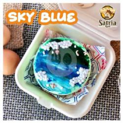 Sky Blue Korean Bento / Dosirak Lunchbox Cake