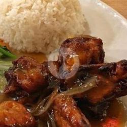 Nasi   Ayam Saus Mentega   Teh Obeng