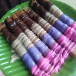 Banana Roll Toping Strawberry Tiramisu Chocolate Taro