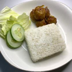 Nasi Rica Rica Bakso Penthol