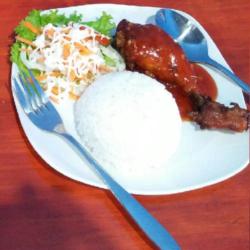 Nasi Chicken Roast   Ice Tea