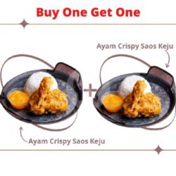 2 Paket Nasi Ayam Saos Keju