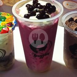 Red Valvet Cheese Boba