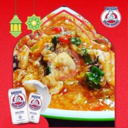 Cumi-cumi Goreng Saos Padang   1 Susu Bear Brand