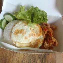 Nasi Kulit Telor Sambel Geprek