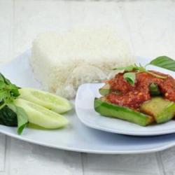 Lalapan Pecek Terong Tanpa Nasi