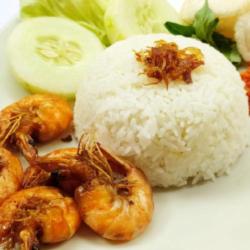 Nasi Uduk Udang Goreng