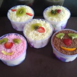 Paket Hemat 5 Salad Buah Bebas Toping