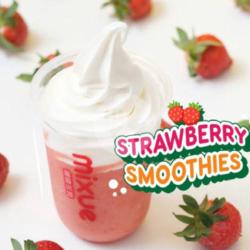 Strawberry Smooties With Ice Cream