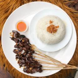 Sate Kambing Asli   Nasi