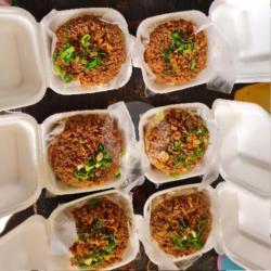 Nasi Tim   Pangsit Goreng 3pcs