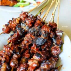 Sate Ayam Lontong   Sate Kambing Lontong