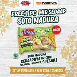 Beli 2 Beef Bowl Free Mie Sedaap Soto Madura