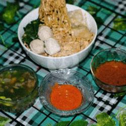 Mie Ayam Pangsit Basah   Bakso(komplit)