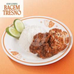 Paket Nasi Ayam Geprek Tepung Bacem