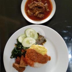 Nasi Cincang Sayur Sambal Crispy Bumbu Rendang