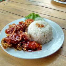 Nasi Ayam Gebuk Saos Korea