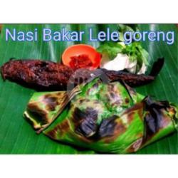 Nasi Bakar (ati Ampela)   Lele Goreng