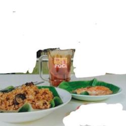 Nasi Gila   Telur Dadar   Es Teh