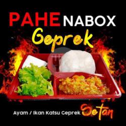 Paket Geprek Ayam Katsu Pedas