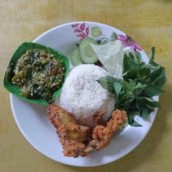 Paket Ayam Goreng  Dada Sambel Ijo