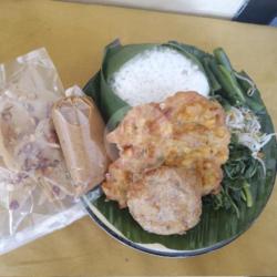 Nasi Pecel Perkedel