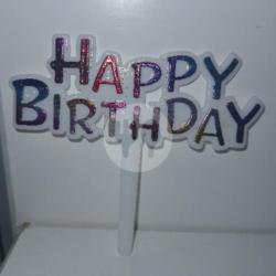Cake Topper Happy Birthday