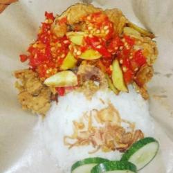 Ayam Geprek Jengkol   Nasi