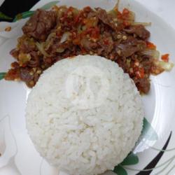 Nasi   Beef Slice Pedas