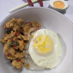 Nasi   Ayam Telur Asin   Capcai