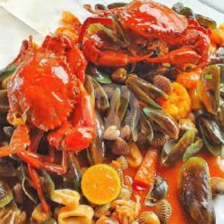 Seafood Bancakan Saus Asam Pedas