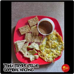 Tahu Tempe Telur Sambal Kacang