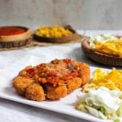 Chicken Katsu Sambal Geprek ( 1 Pc )