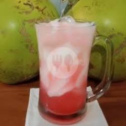 Es Kelapa Muda   Sirup Merah   Susu