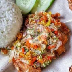 Nasi Ayam Geprek Dada Sayap Sambal Matah