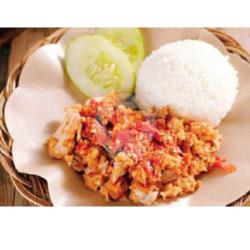 Ayam Geprek   Nasi