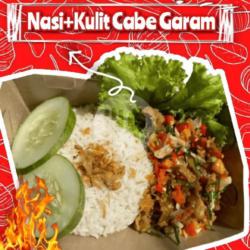Nasi Kulit Cabe Garam