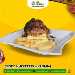 Chicken Crispy Blackpepper   Kentang