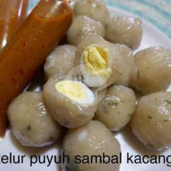 Cilok Puyuh Sambal Kacang Pedas Atau Manis