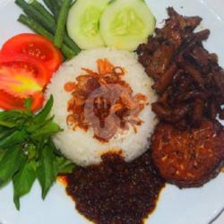 Nasi Usus, Tempe Bacem   Teh