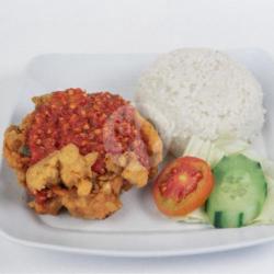 Ayam Geprek Tulang Lunak   Nasi