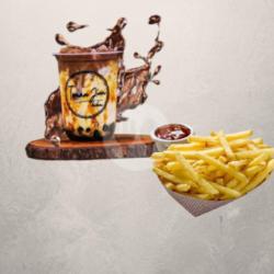 Paket Nugas 3 Moccacino Boba   French Fries